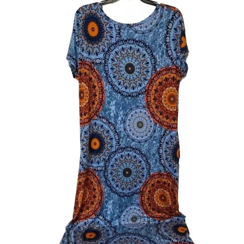 Nwt Grecerelle Bohemian Full Length Dress Large - Picture 2 of 5